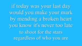 Nickelback If Today was your last day lyrics [upl. by Shepard]