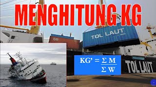 Menghitung KG Part 1 Menghitung Stabilitas Kapal Ship Stability [upl. by Launamme]