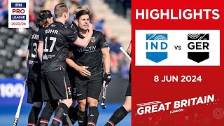 FIH Hockey Pro League 202324 Highlights  India vs Germany M  Match 2 [upl. by Christoph]