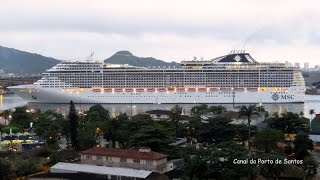 MSC SPLENDIDA chega a Santos 06122015 [upl. by Noe15]