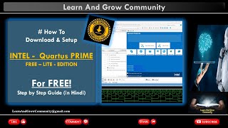 In Hindi  Free Intel Quartus Prime Download amp Installation StepbyStep Guide for Windows [upl. by Adnerad969]