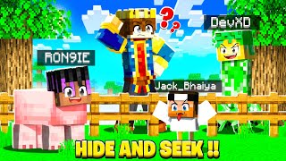 MINECRAFT HIDE amp SEEK BUT I SECRETLY CHEAT 😱 [upl. by Tavy287]