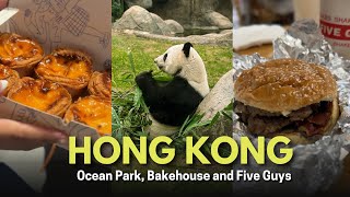 Hong Kong Vlog Day 4 Hong Kong Ocean Park Bakehouse Five Guys [upl. by Nolyarg]