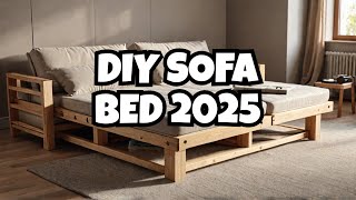 The BEST DIY PullOut Sofa Bed 2025 How To Build an Extending Sliding Slat Bed with Storage [upl. by Lap439]