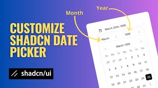 How to Customize the Shadcn UI Date Picker [upl. by Labina]