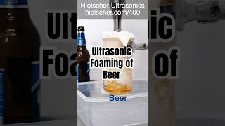 Beer Physics  Rapid Foaming Using Ultrasonics [upl. by Nedearb]