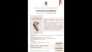 L innario turoldiano di Mauro Manzoni [upl. by Gradeigh]