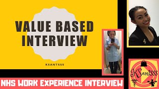 Value Based Interview for HCAs and nurses  NHS [upl. by Tanah]