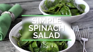 Simple Spinach Salad [upl. by Akerue]