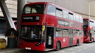 London Bus Route 388  London Bridge to Stratford City  Subtitles [upl. by Immanuel]