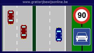 GRATIS RIJBEWIJS ONLINE 13 Rijbewijs B  SNELHEID OP OPENBARE WEG [upl. by Sower182]