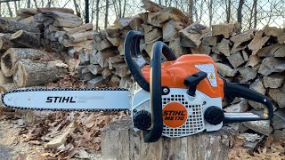 How to start your STIHL MS170 Chainsaw [upl. by Abbot]