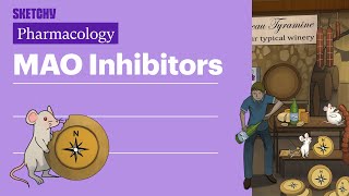 MAO inhibitors Pharmacology  USMLE Step 1  Sketchy Medical [upl. by Berthe]