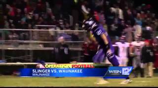 12 Op FB quarterfinals Slinger vs Waunakee [upl. by Yci]