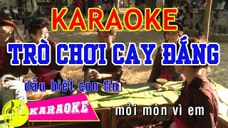 Trò Chơi Cay Đắng Karaoke  Beat Chuẩn [upl. by Kleon484]