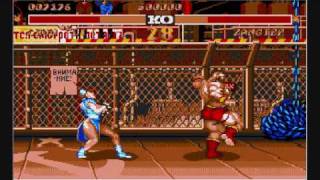 Street Fighter II AMIGA 500 Vs Atari ST [upl. by Einahpit]