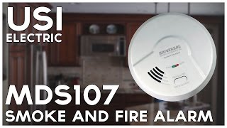 Hardwired 2in1 Universal Smoke Sensing Smoke and Fire Alarm with Battery Backup MDS107 [upl. by Hadeehsar]