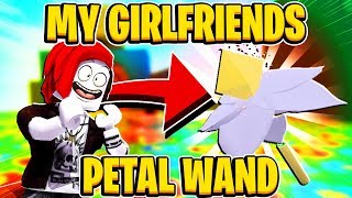 My Girlfriend Buys The Petal Wand In Roblox Bee Swarm Simulator [upl. by Spaulding]