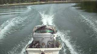 Gale 15hp Outboard running at the lake [upl. by Minetta]