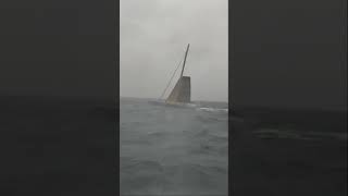 A reminder of what they went through to finish 😮‍💨💥🌊 sailing yachting boats storm flying [upl. by Ricky]