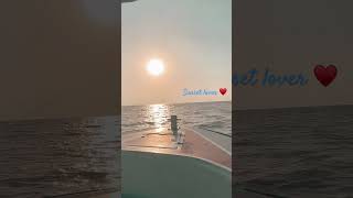 Watched the amazing sunset while boating at Revdanda beach Alibaug ♥️ shorts sunset watersports [upl. by Cavanaugh]