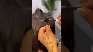 the best way to install the human hair extensions from FAVHAIR company UV light Hair Salon Hair [upl. by Won]