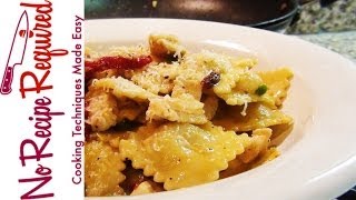 Ravioli with Chicken and Peas  NoRecipeRequiredcom [upl. by Attey]