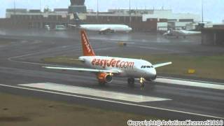 Bad Weather Arrived at Madeira Airport  Various Movements [upl. by Lonni]