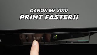 Canon MF3010 How to Make The Printer Print Faster [upl. by Colbye]