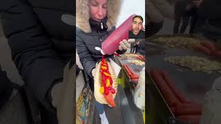 Comida callejera muy variada🇬🇧🥐☕️🌭🍕 youtubeshorts humor food comidatipica foodlover [upl. by Ahsirtal]