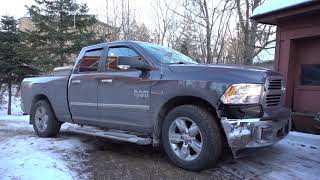 2015 Ram Ecodiesel Cold Start 1FHigh Idle [upl. by Kirrad]