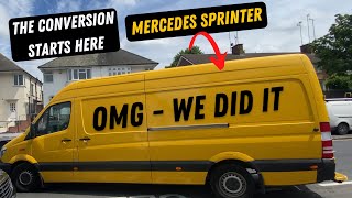 We Bought our First Van to Self Convert  Mercedes Sprinter Van Conversion [upl. by Hen]