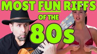 10 Insanely Fun 80s Riffs You Must Learn Now [upl. by Louth]