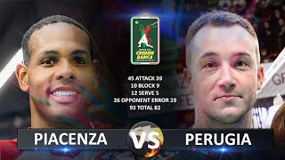 Piacenza vs Perugia  Italian Volleyball SuperLega 20232024 [upl. by Sophie]