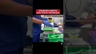 Standard Aseptic Non Touch Technique  shorts ivcannulation anesthesiology nurse [upl. by Joella494]