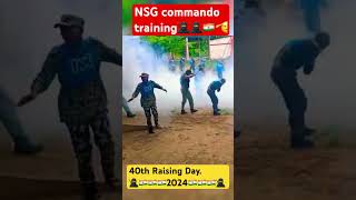 40th raising day 2024 NSG training  commando training Army training nsgrohit11 follow IG🥷 [upl. by Wilkie]