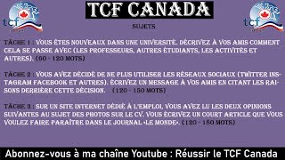 TCF CANADA  Correction Les photos sur le CV dune épreuve complète dExpression Écrite ✍✍ [upl. by Treblig]