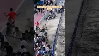 Dangerous water wave on crowd [upl. by Netsruk]