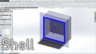 SOLIDWORKS  SHELLHOLLOW in Under a Minute [upl. by Strepphon]