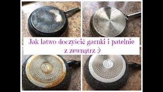 Łatwy i SKUTECZNY sposób na czyste garnki i patelnie z zewnątrz 🥘🍳Uporządkowana [upl. by Warfeld]