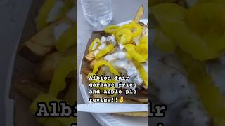 Albion fair garbage fries and apple pie review foodreviewshorts albion pennsylvania fairfood [upl. by Rot551]