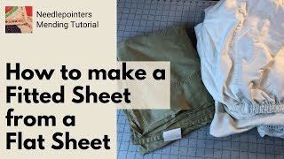 How to Make a Fitted Sheet from a Flat Sheet [upl. by Anirtek]