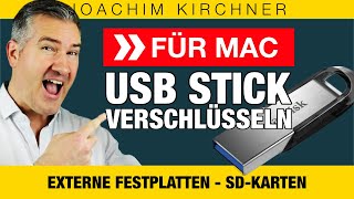 USB Stick verschlüsseln für MAC  GUIDPartitionstabellenSchema [upl. by Ahsasal209]