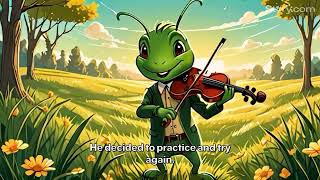 The Grasshoppers Melodic Journey A fable for kids MagicalFantasyFables He plays the violin [upl. by Storer]