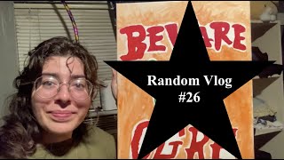 Random Vlog 26 Work Flea Market Paint Night Passport [upl. by Glenine606]