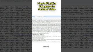 How to Find the Category of a YouTube Video [upl. by Oiramel957]