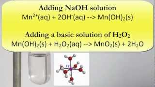 Complex Ions Precipitating and oxidising manganese II hydroxide [upl. by Moersch368]