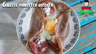 Recette  galette de sarrasin pancetta ricotta [upl. by Asatan]