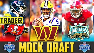 2024 NFL Mock Draft with Trades  NFL Mock Draft 2 Rounds [upl. by Fabrienne]