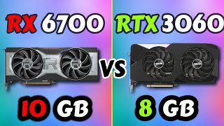 RX 6700 vs RTX 3060 Benchmark  Test in 10 Games [upl. by Eceirehs551]